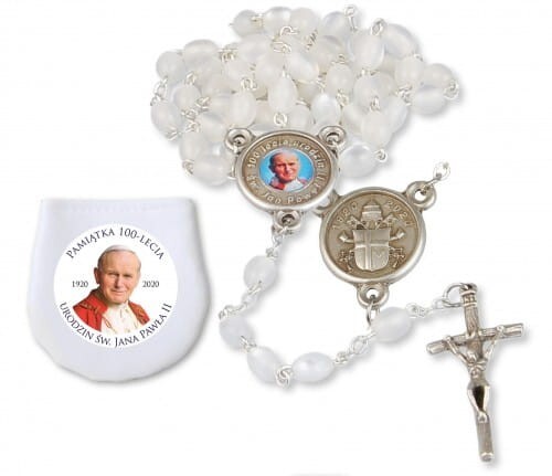 Jubileuszowy różaniec papieski - pamiątka 100- lec
