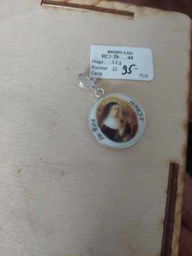Święta RITA - medalik porcelanowy, dwustronny, opr