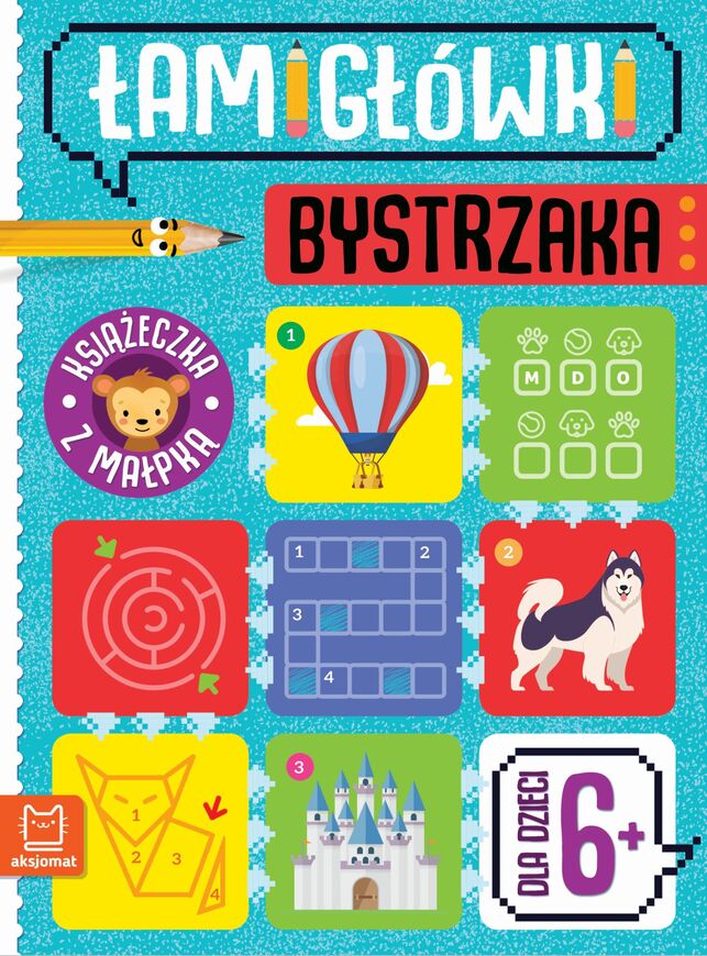 Książeczka Z Małpką. Dla Dzieci 6+. łamigłówki Bystrzaka