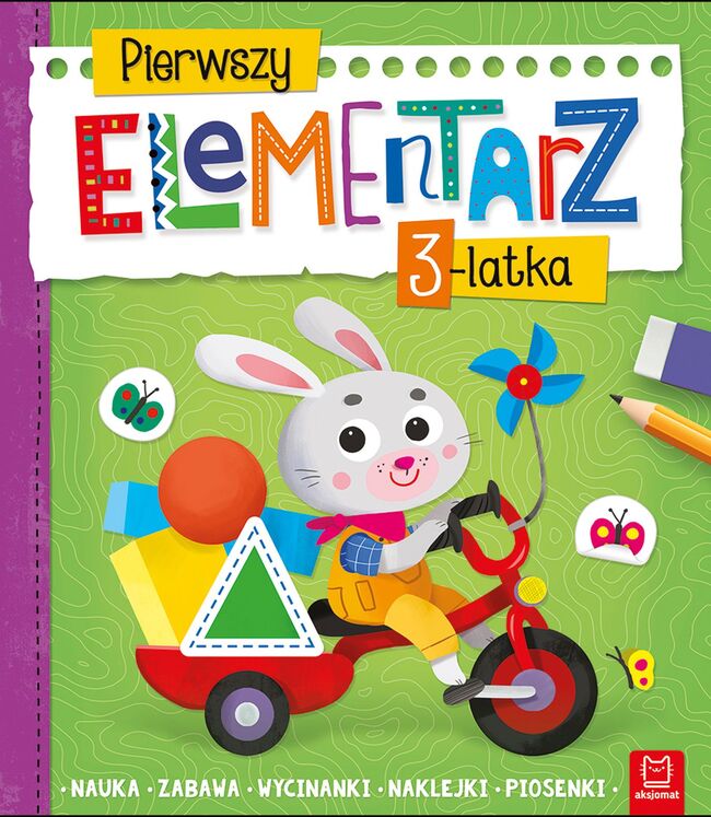 Pierwszy Elementarz 3 Latka. Nauka, Zabawa, Wycinanki, Naklejki, Piosenki
