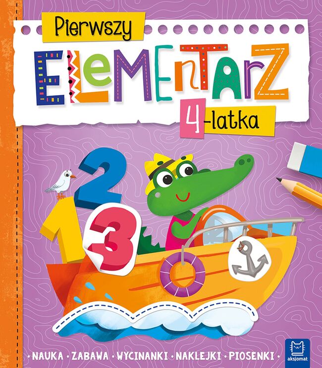 Pierwszy Elementarz 4 Latka. Nauka, Zabawa, Wycinanki, Naklejki, Piosenki