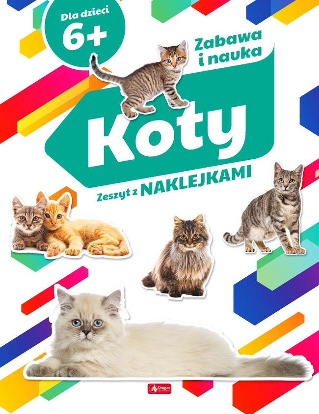 Koty Zeszyt Z Naklejkami
