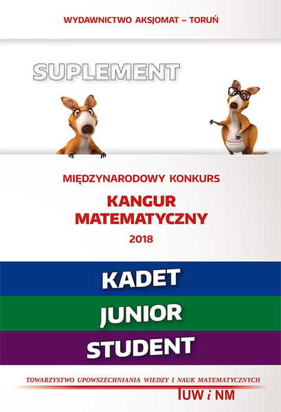 Kangur7 Matematyka Z Wesołym Kangurem 2018