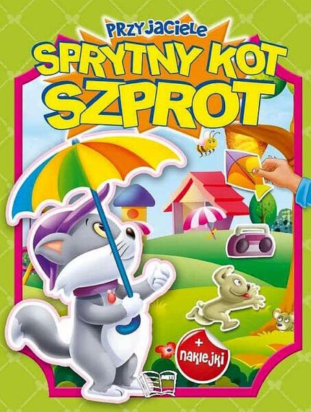 Sprytny Kot Szprot Przyjaciele Naklejki Z Brokatem