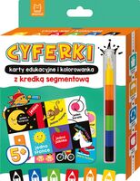 Cyferki. Karty Edukacyjne I Kolorowanka Z Kredką Segmentową. Uczę Się I Koloruję 5+