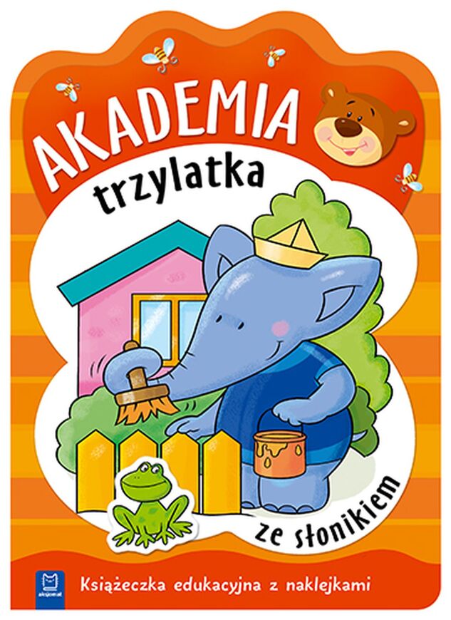 Akademia Trzylatka Ze Słonikiem Książeczka Edukacyjna Z Naklejkami