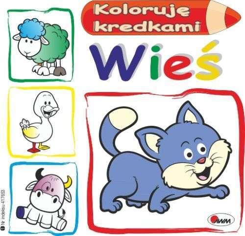 Wieś. Koloruję Kredkami