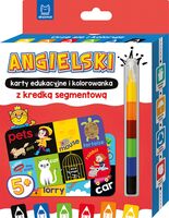 Angielski. Karty Edukacyjne I Kolorowanka Z Kredką Segmentową. Uczę Się I Koloruję 5+