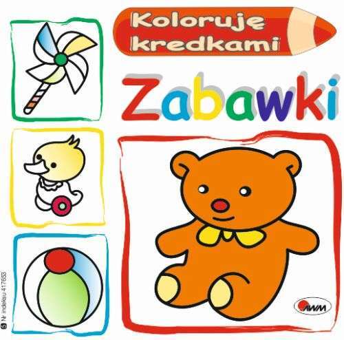 Zabawki Koloruję Kredkami