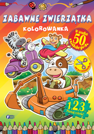 Zabawne Zwierzątka Kolorowanka