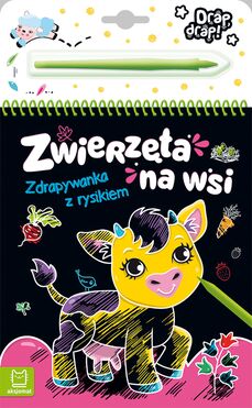 Zwierzęta Na Wsi. Zdrapywanka Z Rysikiem