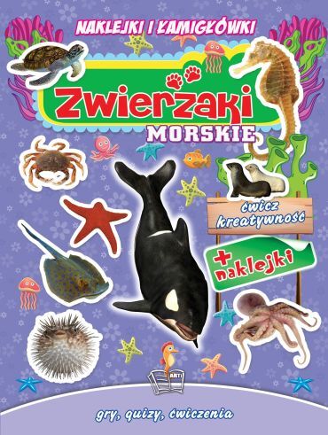 Zwierzaki Morskie Naklejki Z Brokatem