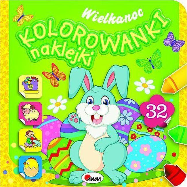 Wielkanoc. Kolorowanki, Naklejki