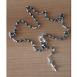 Różaniec komunijny grafitowy