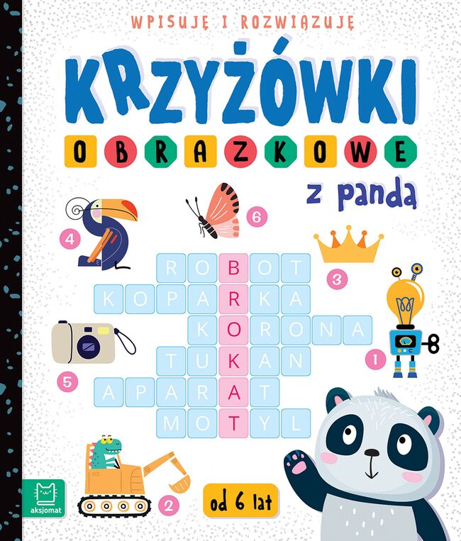 Krzyżówki Obrazkowe Z Pandą. Wpisuję I Rozwiązuję