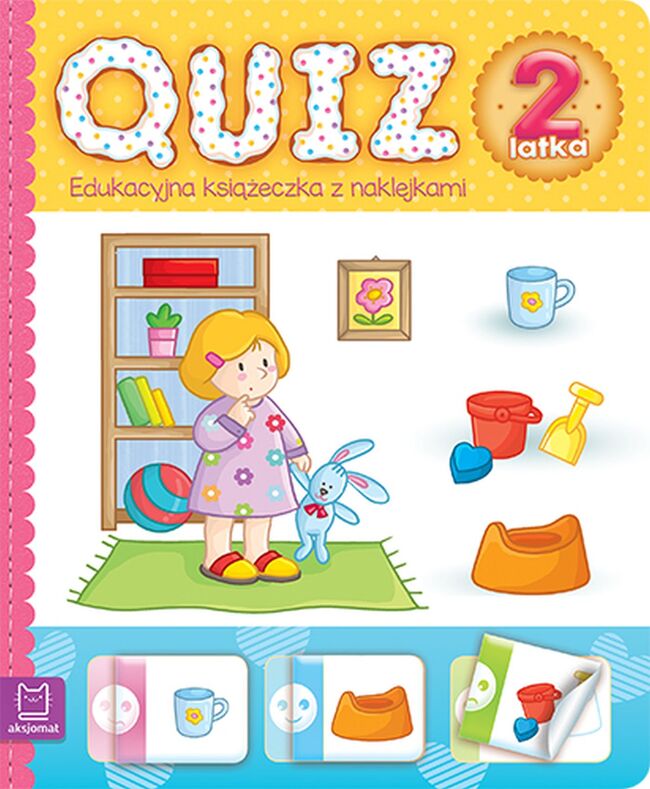 Quiz 2 Latka Edukacyjna Książeczka Z Naklejkami