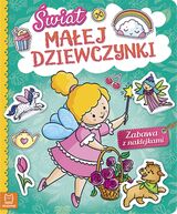 Świat Małej Dziewczynki Zabawa Z Naklejkami