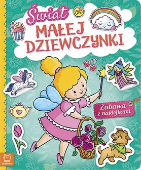 Świat Małej Dziewczynki Zabawa Z Naklejkami