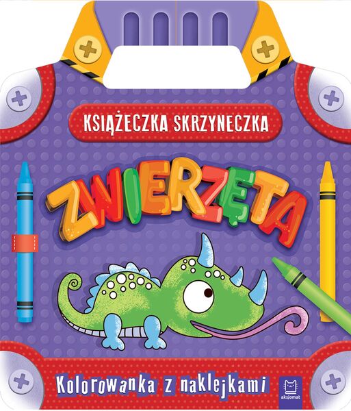 Książeczka Skrzyneczka Zwierzęta Kolorowanka Z Naklejkami
