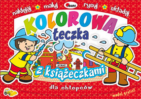 Kolorowa Teczka Z Książeczkami Dla Chłopców