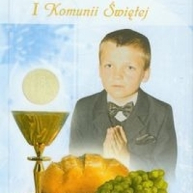 Pamiątka I Komunii Świętej (niebieska)