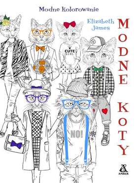 Modne Koty Modne Kolorowanie Dla Dorosłych