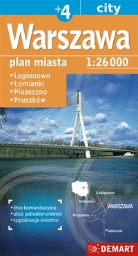 Warszawa Plan Miasta 1:26 000 +4