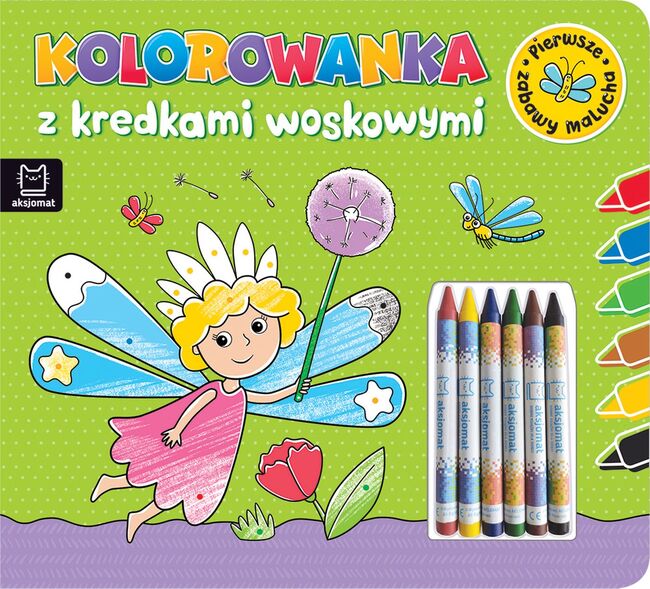 Kolorowanka Z Kredkami Woskowymi. Pierwsze Zabawy Malucha. Książeczka Zielona