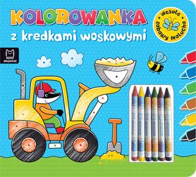 Kolorowanka Z Kredkami Woskowymi. Wesołe Zabawy Malucha. Książeczka Niebieska