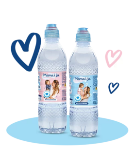 Woda Mama i Ja 0,5 litra z dziubkiem