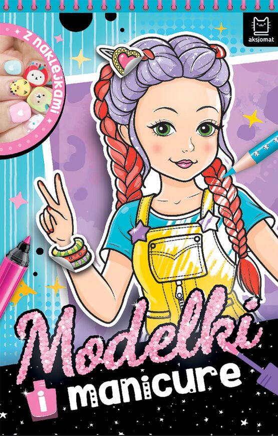 Modelki I Manicure. Z Naklejkami