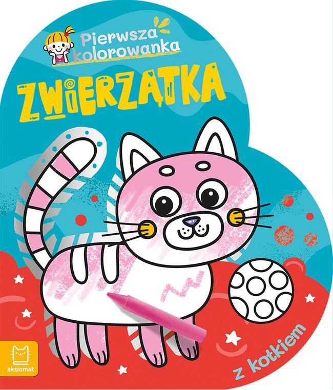Pierwsza Kolorowanka Z Kotkiem. Pierwsza Kolorowanka. Zwierzątka