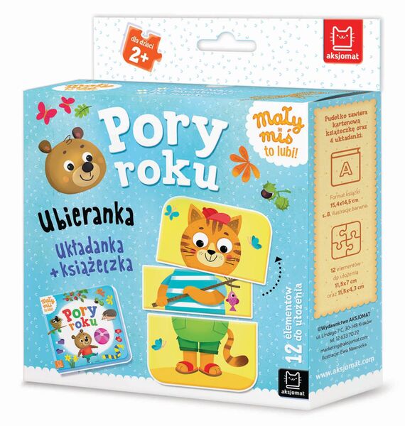 Pory Roku. Ubieranka. Układanka + Książeczka. Mały Miś To Lubi!