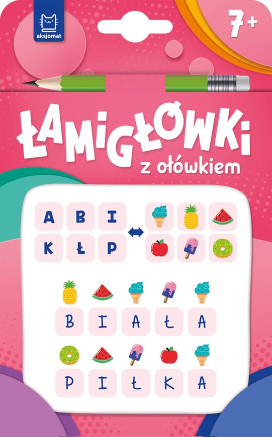 łamigłówki Z Ołówkiem 7+. Książeczka Różowa