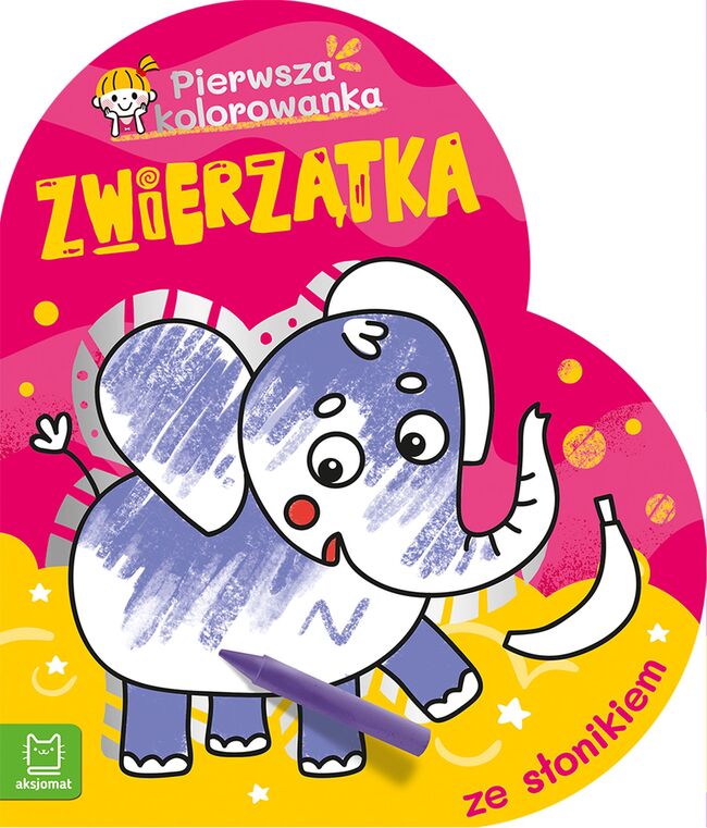 Pierwsza Kolorowanka Ze Słonikiem. Pierwsza Kolorowanka. Zwierzątka