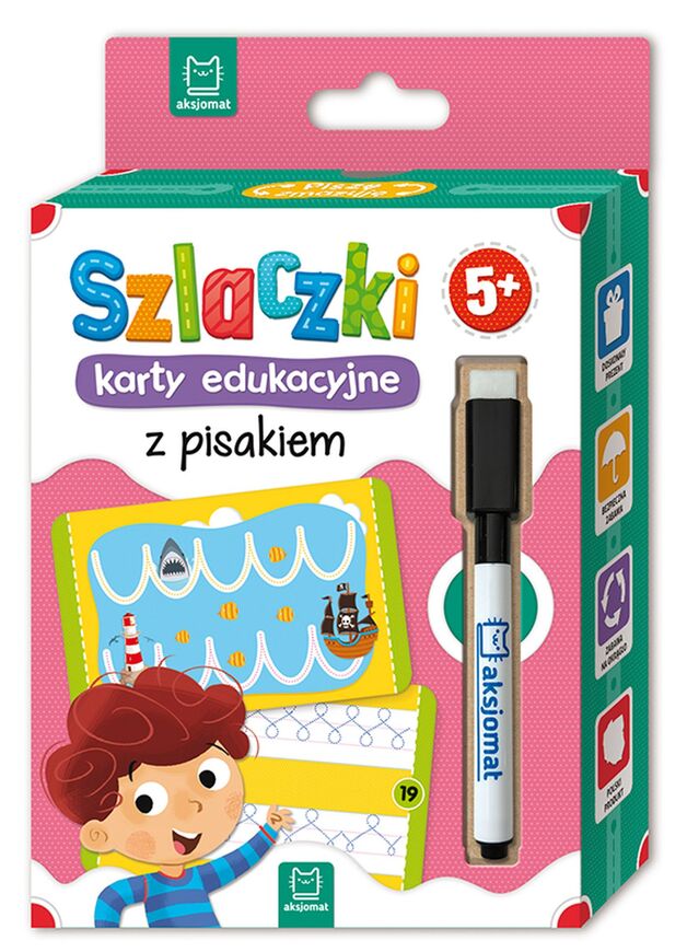Szlaczki Karty Edukacyjne Z Pisakiem 5+