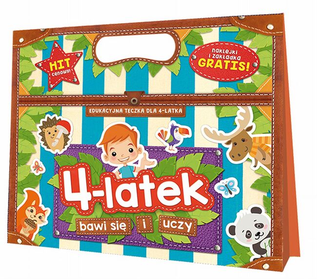 4 Latek Bawi Się I Uczy Edukacyjna Teczka Dla Czterolatka