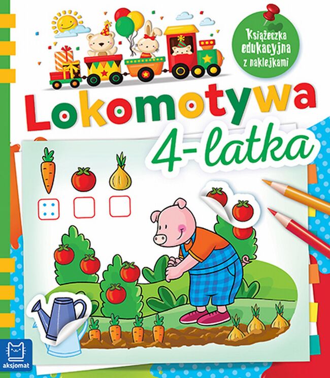Lokomotywa 4 Latka Książeczka Edukacyjna Z Naklejkami
