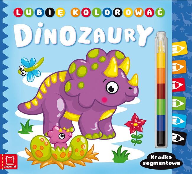 Dinozaury. Lubię Kolorować. Kredka Segmentowa