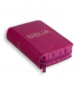 Biblia Tabor flex z zamkiem - Malinowy